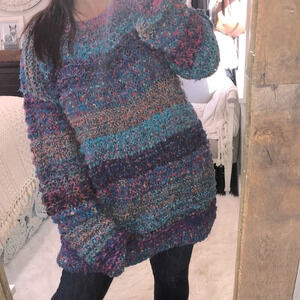 ASHLEY Hill vintage deadstock woven knit one size sweater